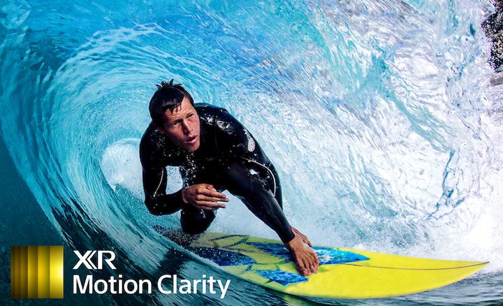 Image of surfer showing blur-free detail in the wave