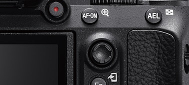 Image showing rear view of camera with AF-ON button and multi-selector